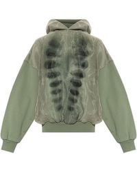 AVAVAV - Oversized Sheer-Overlay Hoodie - Lyst