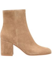 Gianvito Rossi - Joelle Round Toe Ankle Boots - Lyst