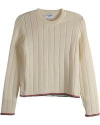 Thom Browne - Long-Sleeved Crewneck Jumper - Lyst