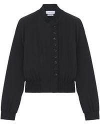 McQueen - Silk Bomber Jacket - Lyst
