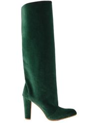 Manolo Blahnik - Garder 45 Velvet Knee Boots - Lyst