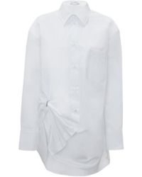 JW Anderson - Eyelet-Detailing Oversized Cotton Shirt - Lyst