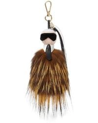 Fendi - Multicolour Fox Fur And Mink Charm - Lyst