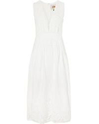 FARM Rio - Richelieu Sleeveless Midi Dress - Lyst