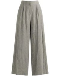Amomento - Pleated Wide-Leg Trousers - Lyst