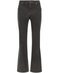 7 For All Mankind - Calie Logo-Patch Straight Jeans - Lyst