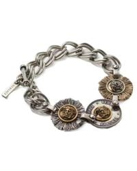 Versace - Medusa Medallion Chain Bracelet - Lyst
