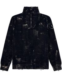 DIESEL - K-Maxime Zip-Up Sweater - Lyst