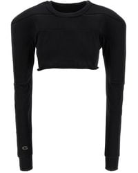 Rick Owens - X Champion Knitted Cropped Jumper - Lyst