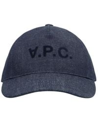 A.P.C. - Logo-Printed Denim Baseball Cap - Lyst