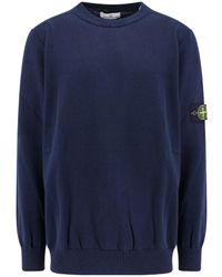 Stone Island - Compass Patch Crewneck Jumper - Lyst