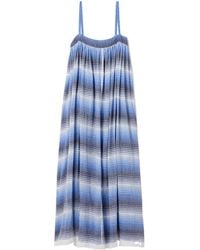 lemlem - Eda Striped Cotton-Gauze Midi Dress - Lyst