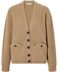 Blazé Milano - Ribbed Wool And Cashmere-Blend Cardigan - Lyst
