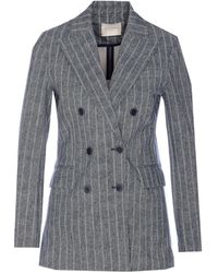 Circolo 1901 - Pinstriped Double-Breasted Blazer - Lyst