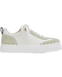 Chloé - Low-Top Lace-Up Sneakers - Lyst