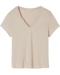 American Vintage - V-Neck T-Shirt - Lyst