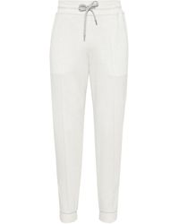 Brunello Cucinelli - Drawstring-Waistband Track Pants - Lyst