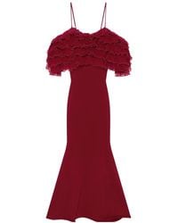 Givenchy - Long Ruffled Dress - Lyst