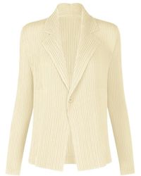 Issey Miyake - Pleated Single-Breasted Blazer - Lyst