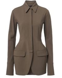 Mugler - Wool-Blend Jacket - Lyst