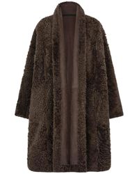 Tom Ford - Reversible Open Shearling Coat - Lyst