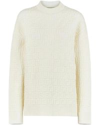 Fendi - All-Over Ff Motif Embossed Pullover - Lyst
