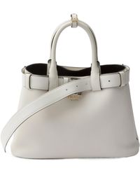 Prada - Buckle Small Leather Handbag With Belt - Lyst
