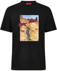 BOSS - Print T-Shirt - Lyst