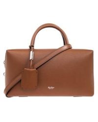 Max Mara - Holdallm Logo Stamp Zip-Up Tote Bag - Lyst