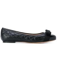 Ferragamo - Varina Ballerina Flat Shoes - Lyst