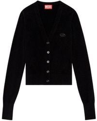 DIESEL - M-Arte V-Neck Knitted Cardigan - Lyst