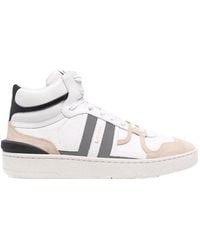 Lanvin - Clay High-Top Panelled Sneakers - Lyst