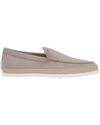 Tod's - Logo Embossed Slip-On Loafers - Lyst