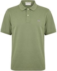 GANT - Logo Short Sleeve Polo Shirt - Lyst