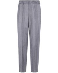 Peserico - Herringbone Elasticated-Waist Trousers - Lyst