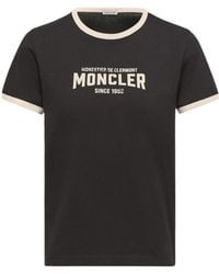 Moncler - Logo Printed Crewneck T-Shirt - Lyst