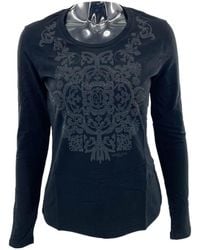 Armani Jeans - Round Collar And Long-Sleeved T-Shirt - Lyst