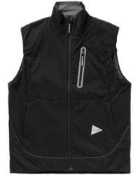 and wander - Zip Sleeveless Gilet - Lyst