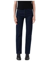 Agolde - 90's Pinch Waist High Rise Straight Long (Comfort Stretch) - Lyst