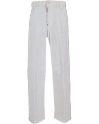 DSquared² - Straight Leg Loose Jeans - Lyst