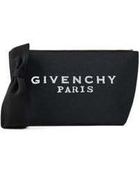 Givenchy - Logo Printed Denim Pouch - Lyst
