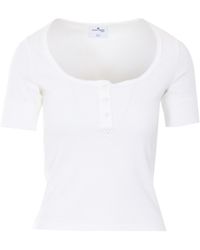 Courreges - Courrèges Logo Embroidered Top - Lyst