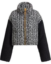 Balmain - Padded Two-Tone Tweed Jacket - Lyst