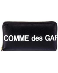 Comme des Garçons - Comme Des Garçons Wallet Zip Around Logo Wallet - Lyst