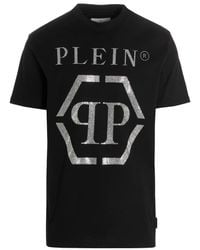 Philipp Plein - Logo Printed Short-Sleeved T-Shirt - Lyst
