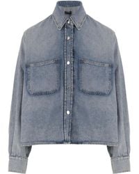 Haikure - Boxy Denim Shirt - Lyst