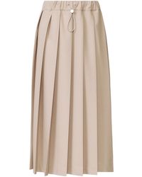 Fabiana Filippi - Elasticated Waistband Pleated Skirt - Lyst