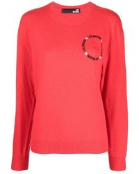 Moschino - Chest Logo Pullover - Lyst
