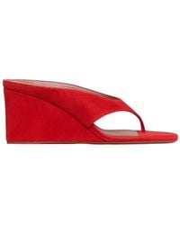 Alaïa - Wedge-Heel Sandals - Lyst