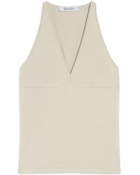 Max Mara - Armida1234 V-Neck Sleeveless Top - Lyst